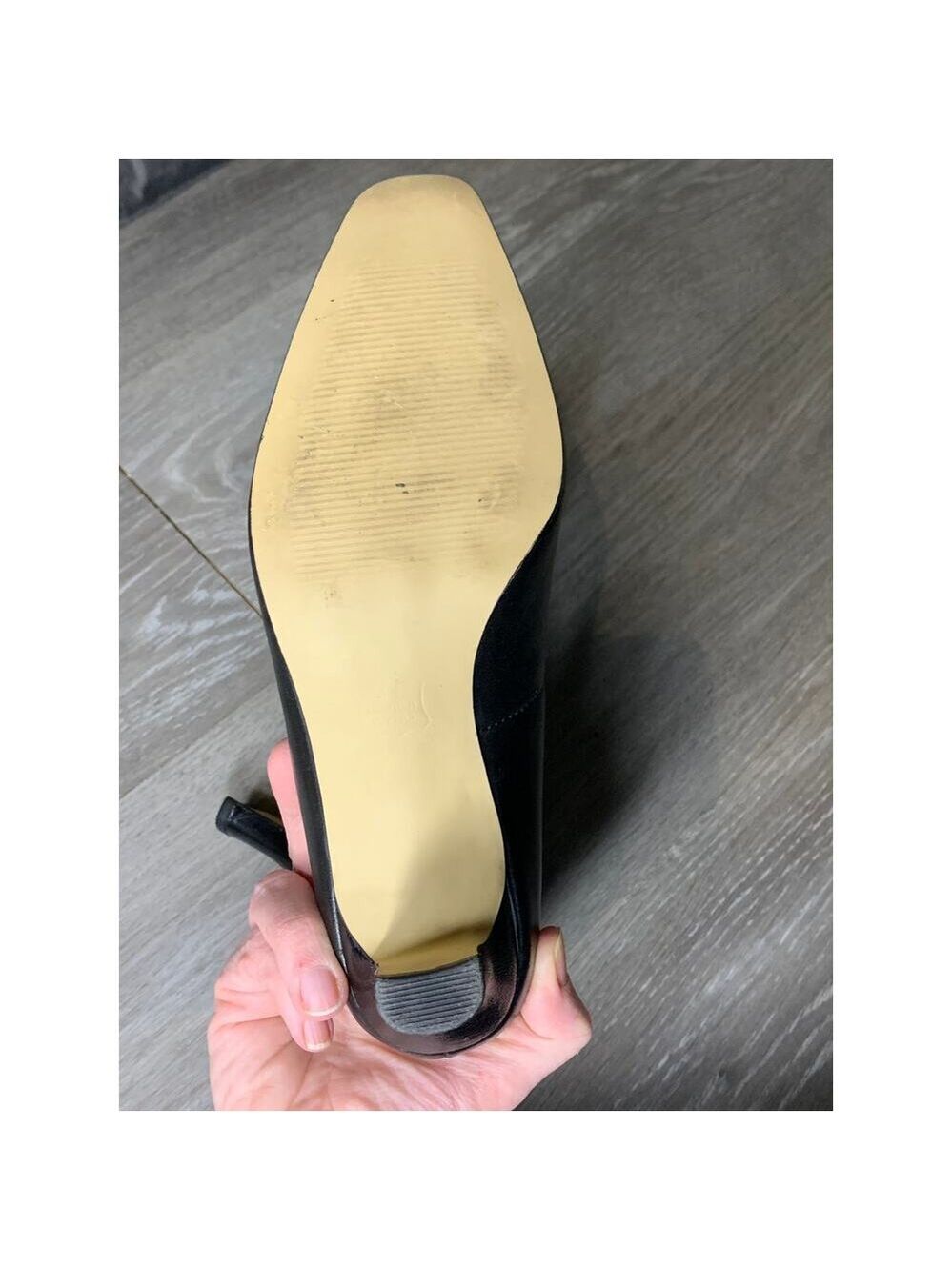 MARK LEMP Classics By Walking Cradles Women's Heel Leather Black Size 6.5 WW - Picture 10 of 10